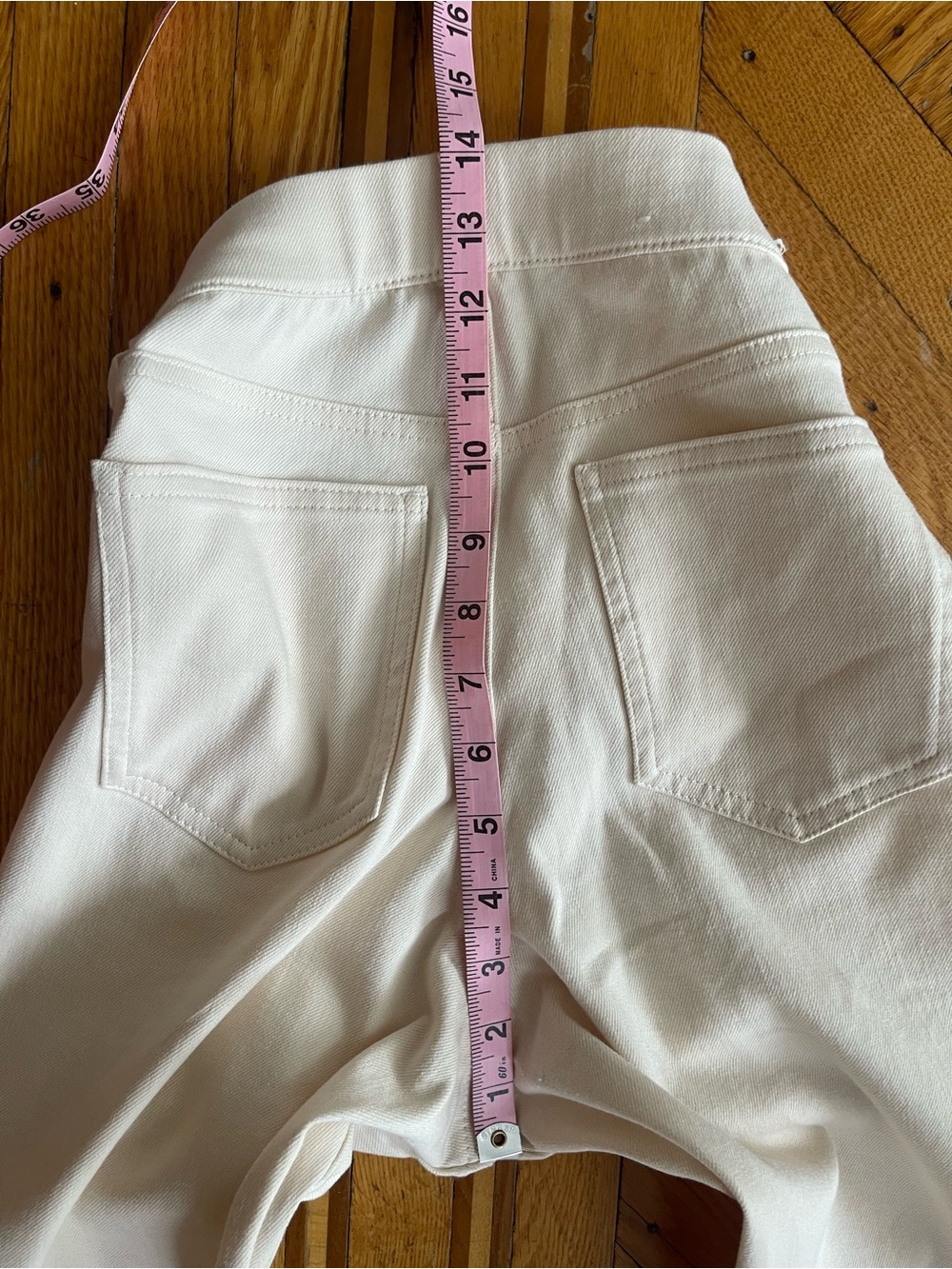 Uniqlo XS Cream Stretch Skinny Jeans High Rise 24 25 - Picture 9 of 10